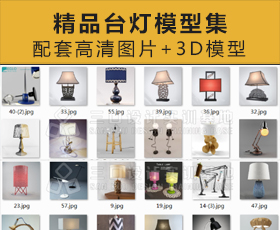 [005]MAX精品台灯模型