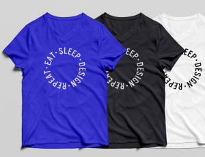 [03]T恤展示模板 Tshirt MockUp PSD