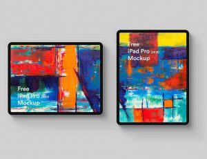 [09]iPad Pro 2018 Mockup