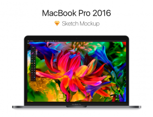 [05]Macbook Pro 2016 – Free Sketch Mockup