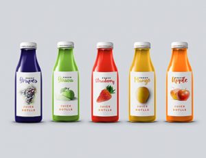 [07]漂亮的果汁瓶子展示模型PSD