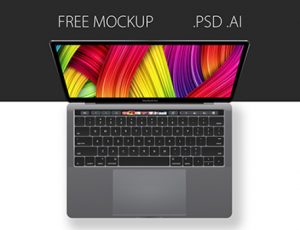 [06]苹果 MacBook Pro 2016 Free PSD & AI mockup