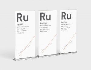 [01]易拉宝展示模型PSD