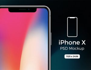 [28]iPhone X PSD 展示模型