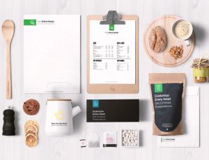 [02]咖啡品牌包装展示模型PSD