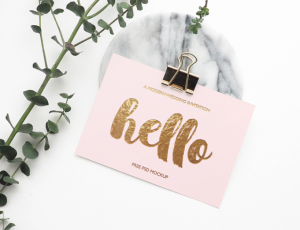 [12]贺卡名片模型PSD