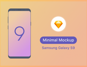 [23]Samsung S9 Minimal Mockup