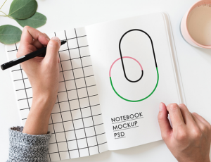 [06]手绘集 笔记本 展示模型PSD