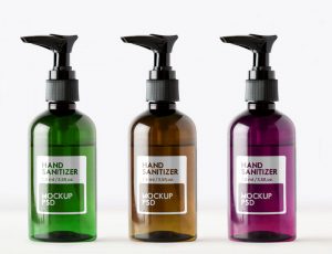 [19]洗手液玻璃瓶Mockup PSD