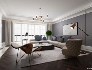 143-客厅模型/客餐厅/会客厅/起居室/3D模型