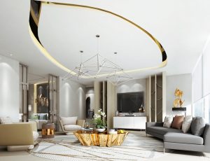 396-客厅模型/客餐厅/会客厅/起居室/3D模型