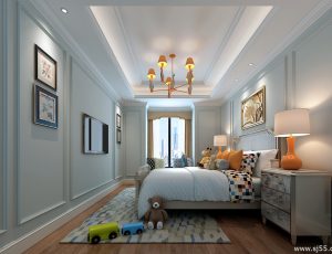 48-儿童房模型/儿童房效果图/3D模型/无水印模型/小孩房3D模型