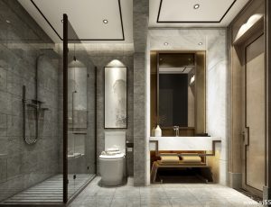 21-卫生间模型/洗手间效果图/3D模型/无水印模型/卫生间3D模型