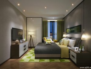 203-卧室/父母房/次卧模型/卧室效果图/3D模型