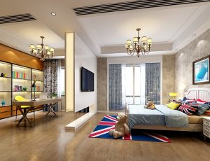 14-儿童房模型/儿童房效果图/3D模型/无水印模型/小孩房3D模型