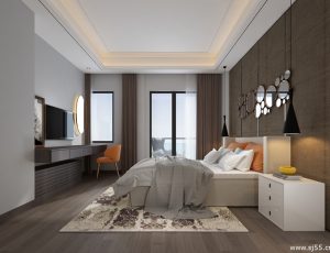 287-卧室/父母房/次卧模型/卧室效果图/3D模型