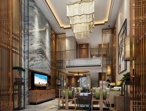 546-客厅模型/客餐厅/会客厅/起居室/3D模型