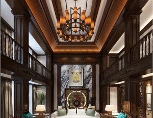 325-客厅模型/客餐厅/会客厅/起居室/3D模型