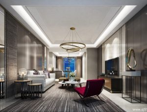 184-客厅模型/客餐厅/会客厅/起居室/3D模型