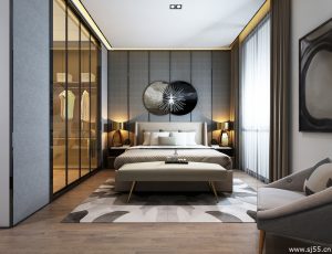 02-卧室/父母房/次卧模型/卧室效果图/3D模型