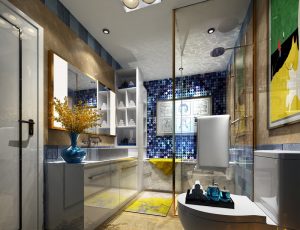 74-卫生间模型/洗手间效果图/3D模型/无水印模型/卫生间3D模型