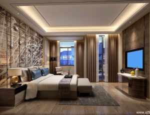 85-卧室/父母房/次卧模型/卧室效果图/3D模型