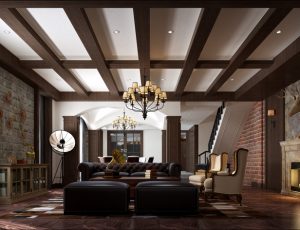 245-客厅模型/客餐厅/会客厅/起居室/3D模型