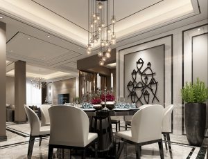 337-客厅模型/客餐厅/会客厅/起居室/3D模型