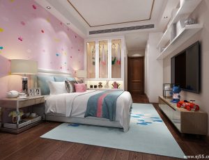 39-儿童房模型/儿童房效果图/3D模型/无水印模型/小孩房3D模型