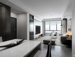 513-客厅模型/客餐厅/会客厅/起居室/3D模型