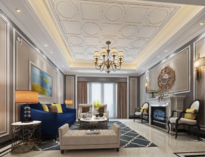 207-客厅模型/客餐厅/会客厅/起居室/3D模型