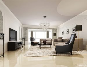 130-客厅模型/客餐厅/会客厅/起居室/3D模型