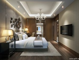 205-卧室/父母房/次卧模型/卧室效果图/3D模型