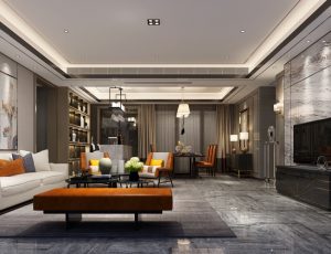 13-客厅模型/客餐厅/会客厅/起居室/3D模型