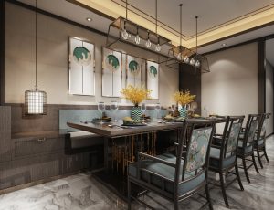 118-餐厅模型/中餐厅/西餐厅/餐吧台/3D模型