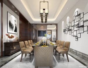 111-餐厅模型/中餐厅/西餐厅/餐吧台/3D模型