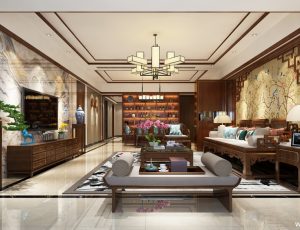 180-客厅模型/客餐厅/会客厅/起居室/3D模型