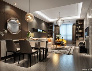 06-客厅模型/客餐厅/会客厅/起居室/3D模型