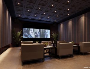 134-娱乐/茶室/影音室模型/影音室效果图/3D模型/茶室模型/娱乐室3D模型