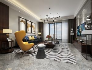 183-客厅模型/客餐厅/会客厅/起居室/3D模型