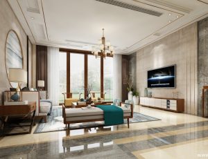 572-客厅模型/客餐厅/会客厅/起居室/3D模型