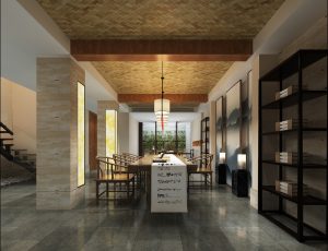 59-书房模型/读书房效果图/3D模型/无水印模型/书房3D模型