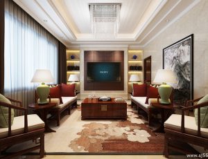 128-客厅模型/客餐厅/会客厅/起居室/3D模型