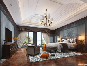 18-卧室/父母房/次卧模型/卧室效果图/3D模型