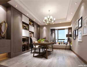 100-书房模型/读书房效果图/3D模型/无水印模型/书房3D模型