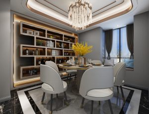 104-餐厅模型/中餐厅/西餐厅/餐吧台/3D模型