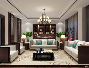 46-客厅模型/客餐厅/会客厅/起居室/3D模型