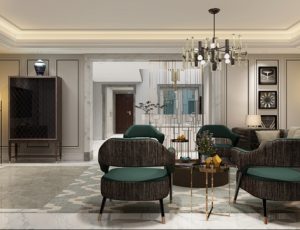 498-客厅模型/客餐厅/会客厅/起居室/3D模型