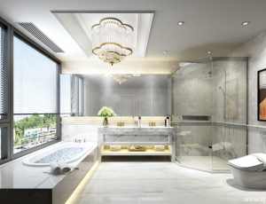 94-卫生间模型/洗手间效果图/3D模型/无水印模型/卫生间3D模型