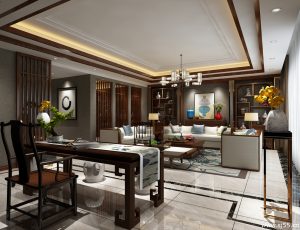 330-客厅模型/客餐厅/会客厅/起居室/3D模型